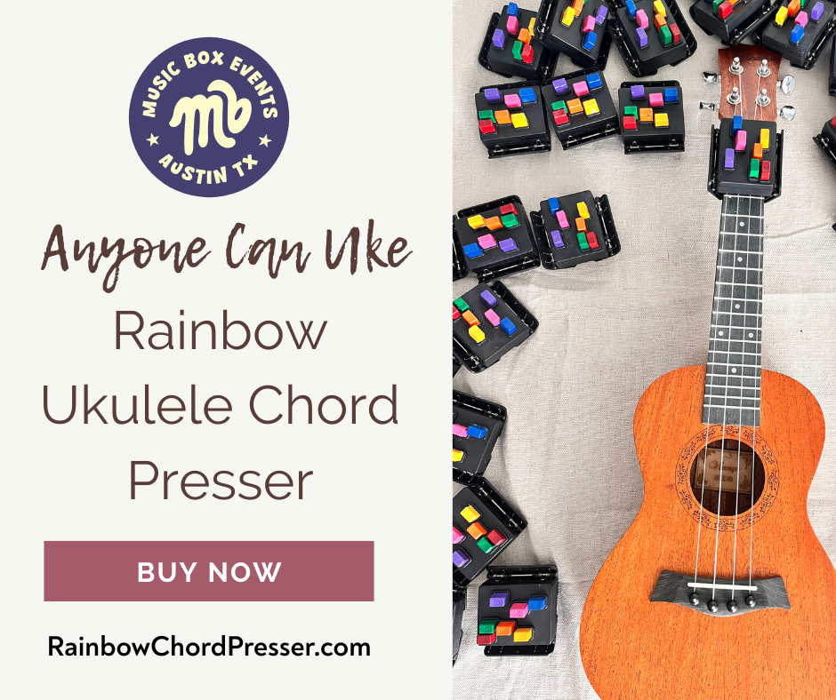 Anyone Can Uke: Rainbow Ukulele Chord Presser