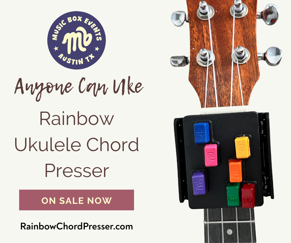 Anyone Can Uke: Rainbow Ukulele Chord Presser