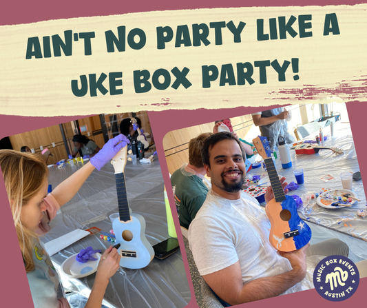 UkeBox Party Kit: 23in Paint & Play Ukulele