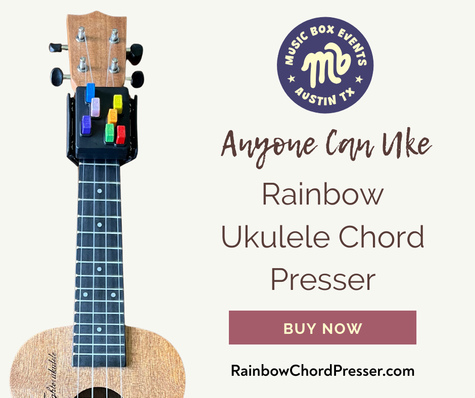 Anyone Can Uke: Rainbow Ukulele Chord Presser