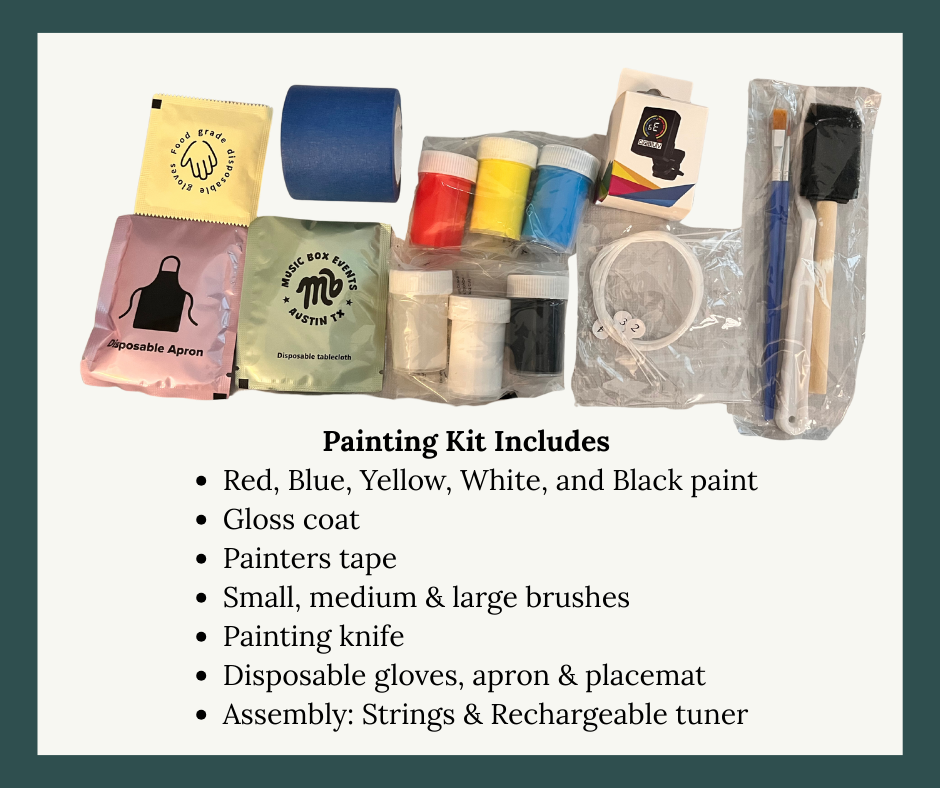 UkeBox Party Kit: 23in Paint & Play Ukulele