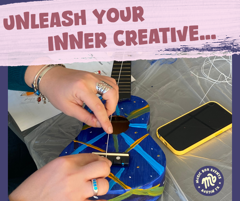 UkeBox Party Kit: 23in Paint & Play Ukulele